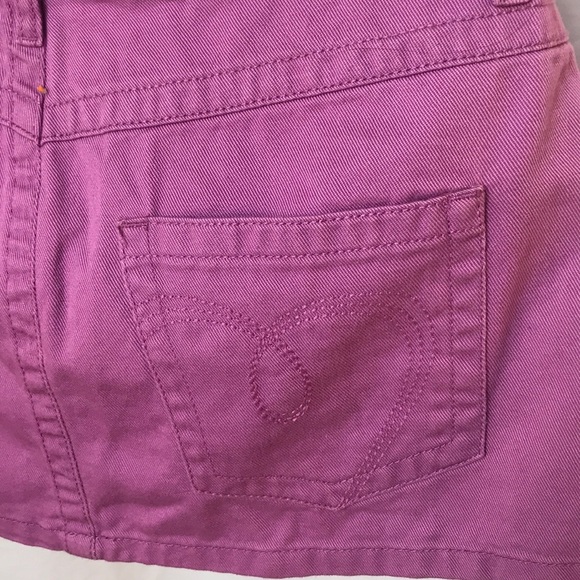 New Roxy Purple Denim Jean Mini Skirt Size 5 - Picture 6 of 8